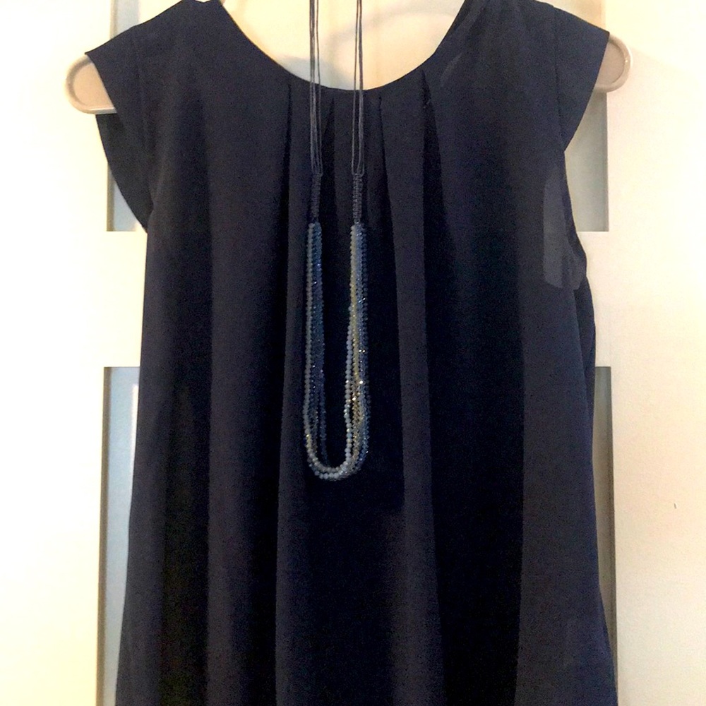 Navy blouse